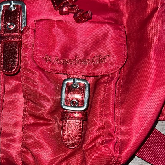 American Girl Bath And Body Works Red Crossbody Shoulder Bag Purse Carry-All - Picture 4 of 9